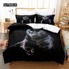 Комплект постельного белья Black Panther King Size Black Leopard для детей и мальчиков Safari Cheetah Animal Theme 2/3 шт. Пододеяльник