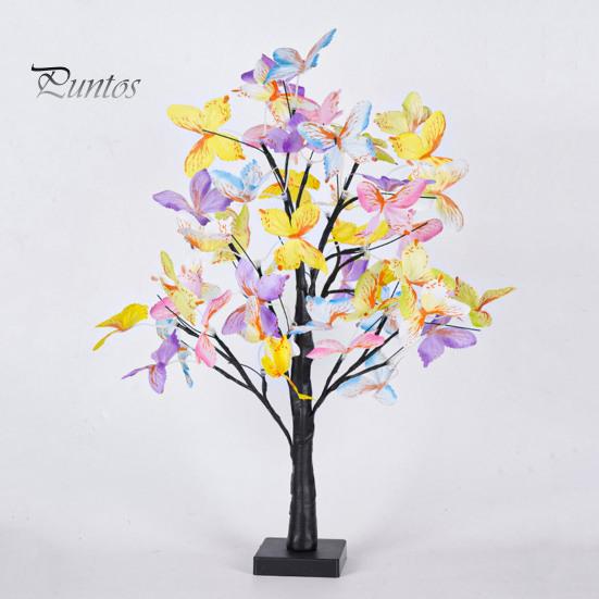 Освещенная искусственная береза светодиодная лампа-бабочка с самодельными регулируемыми ветками мягкое свечение настольная лампа украшение для вечеринки