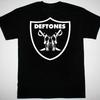 Deftones логотип группы черный Футболка с коротким рукавом хлопок Все размеры Унисекс Футболка