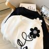 Lazy Style 3d Flowers Pullover Sweater Women Thick Autumn Winter Top