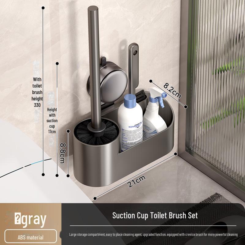 Ершик для унитаза с присоской: Без перфорации, без артефактов очистки мертвых углов