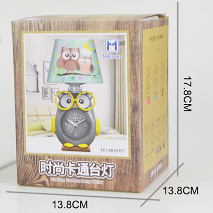 Creative stage cartoon owl lamp cartoon alarm clock student wake-up clock 10 stores daily general merchandise