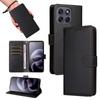 Case for Moto G67 5G - Leather/PU, Black, With Card Holder
