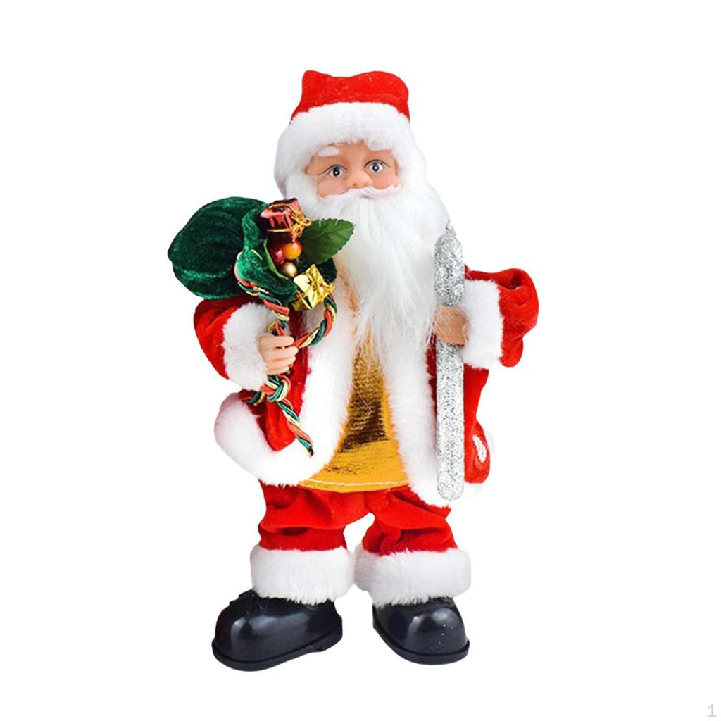 Электрическая игрушка Дед Мороз Рождественское украшение Креативный подарок для мальчиков и девочек с музыкой