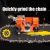 1 Set Chainsaw Sharpener Kit with 3/5/10 Sharpening Rods Portable Hand Crank Chainsaw Sharpening Jig Tools Kit with Sharpening Heads