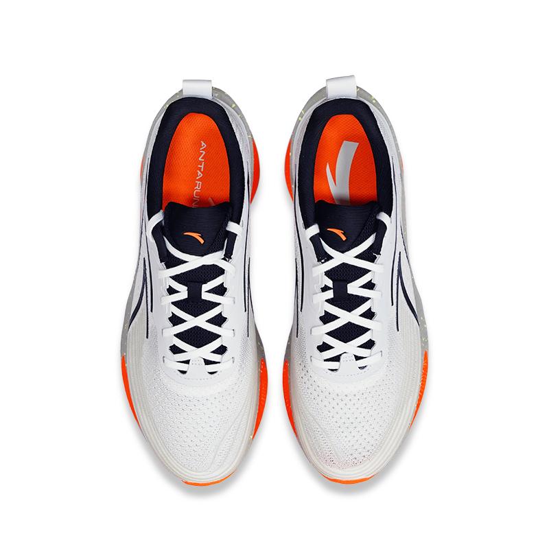 Men's Sneakers Anta Fabric Low top Running Shoes Men's Gray Orange