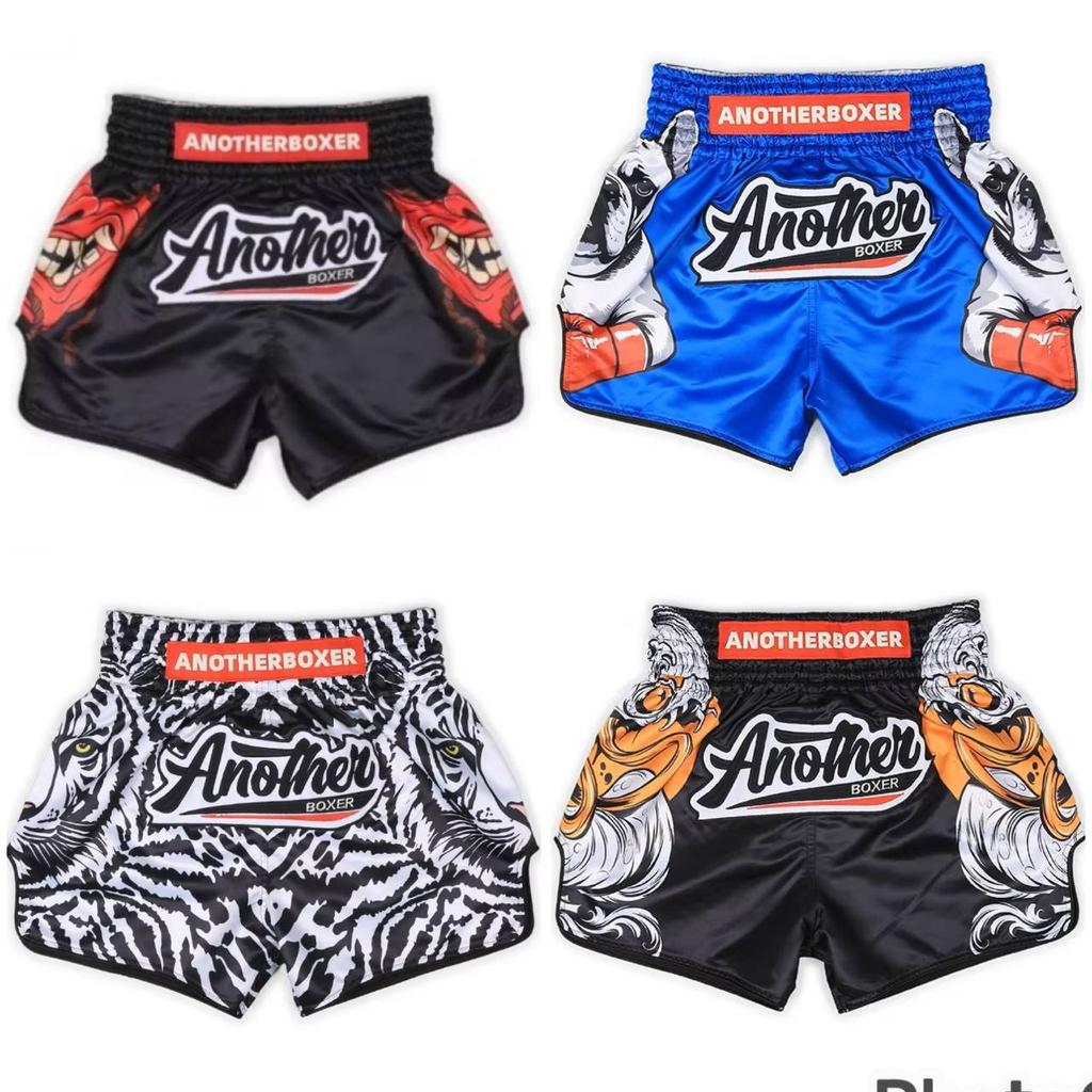 Bull Dog Snake Tiger Muay Thai MMA UFC Shorts Pants Kickboxing Boxing Unisex Men Women Kid Quick Dry Print Elastic Polyester Training