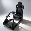 Home Racing Simulator Seat Bracket with Steering Wheel and Monitor Mount
