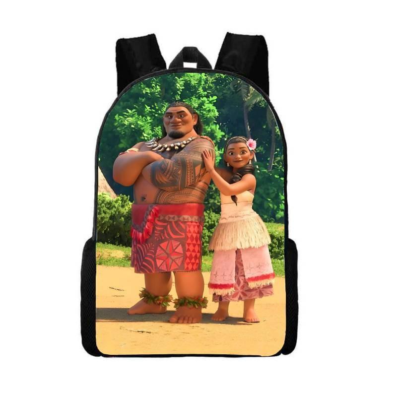 Школьный рюкзак в тематике Моаны и океана из водонепроницаемой ткани Оксфорд для учеников начальной школы