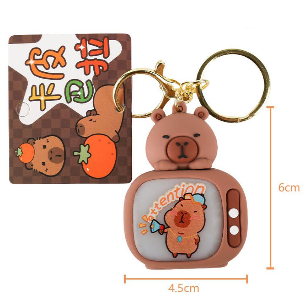 Внимание Капибара светлый брелок ТВ стиль милый брелок животное сумка Декор