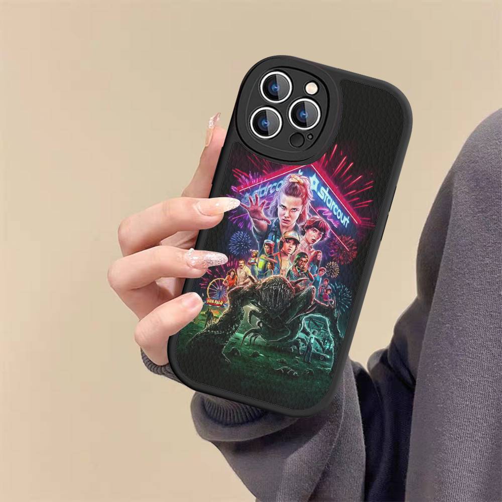Горячий S-Stranger T-Things Кожаный Чехол Для Телефона Для IPhone 15 14 13 Pro Max 12 11 16 Plus Чехол Для Телефона