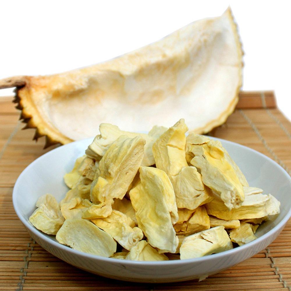 Freeze Dried Durian Crispy Snack Natural Healthy Travel Office