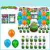 Набор украшений для дня рождения My Singing Monsters Красочные шары Бумажные баннеры И топперы для торта