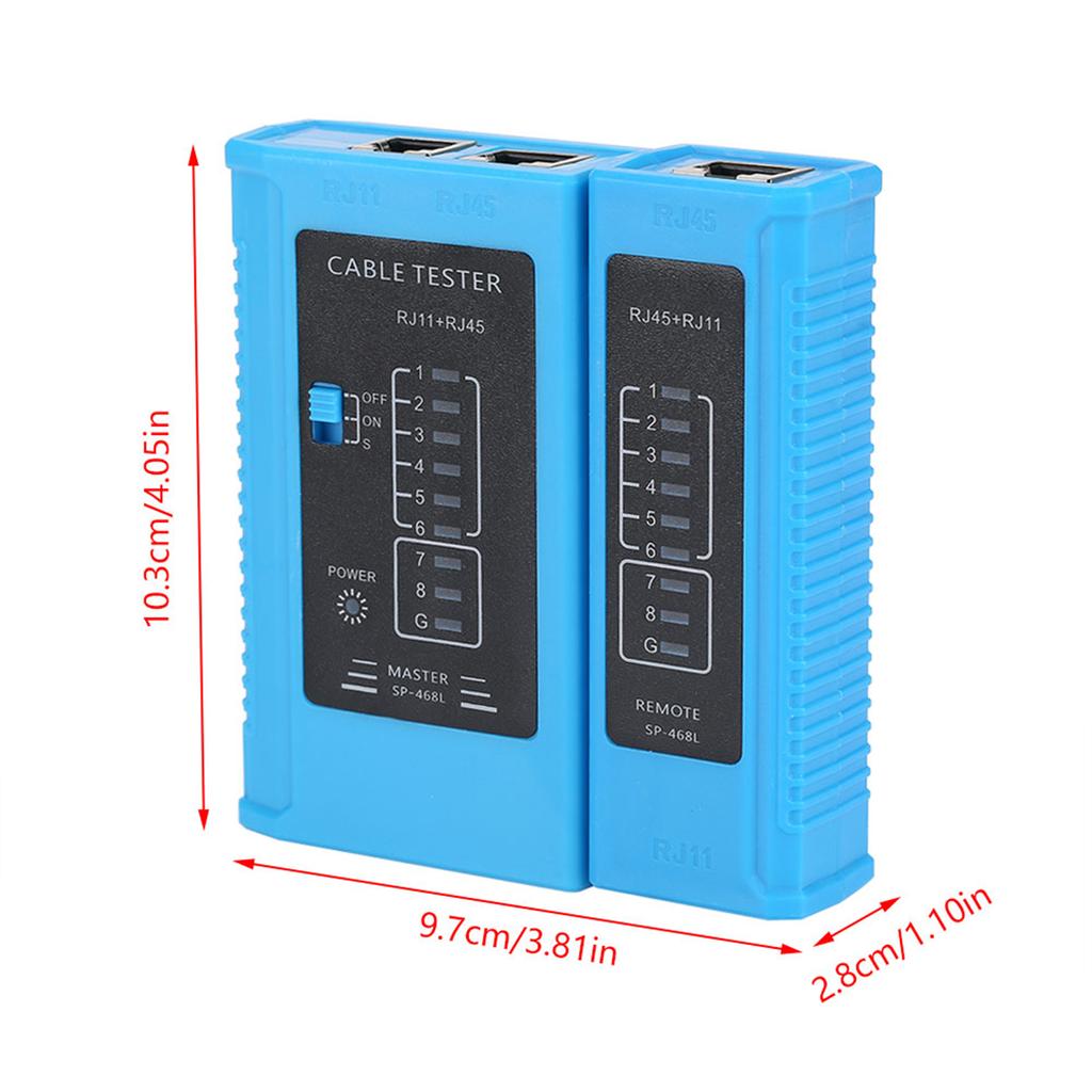 Тестер сетевого кабеля RJ45 и RJ11. Инструмент для тестирования сетей Ethernet LAN.