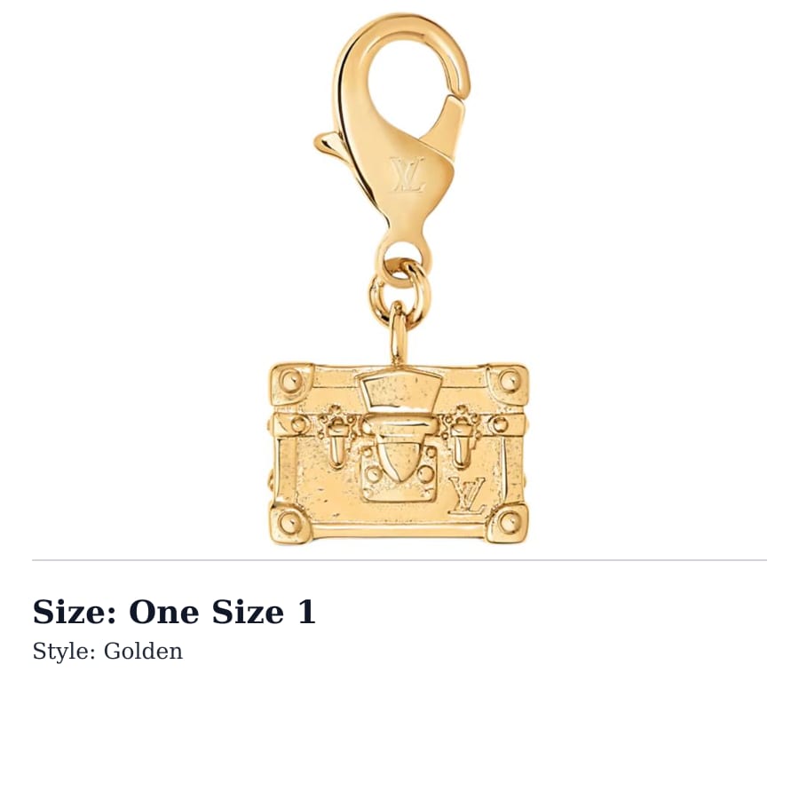 LOUIS VUITTON Metal Charms Women's Gold M03949-