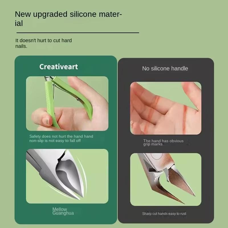 Новые ножницы для кутикулы, маникюрный ремувер, щипчики для удаления омертвевшей кожи, кусачки для кутикулы из нержавеющей стали, кусачки для ногтей, силиконовая ручка