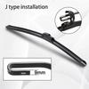 For Dacia Renault Duster MK1  2014-2017 Car Windshield Wiper U-type Soft Rubber Frameless Bracketless Car Wipers 20"+20"