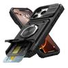 Чехол для iPhone 17 Air 16 15 14 13 17 Pro Max Plus Магнитное Поворотное Кольцо Подставка Ударопрочный Бронированный Кошелек