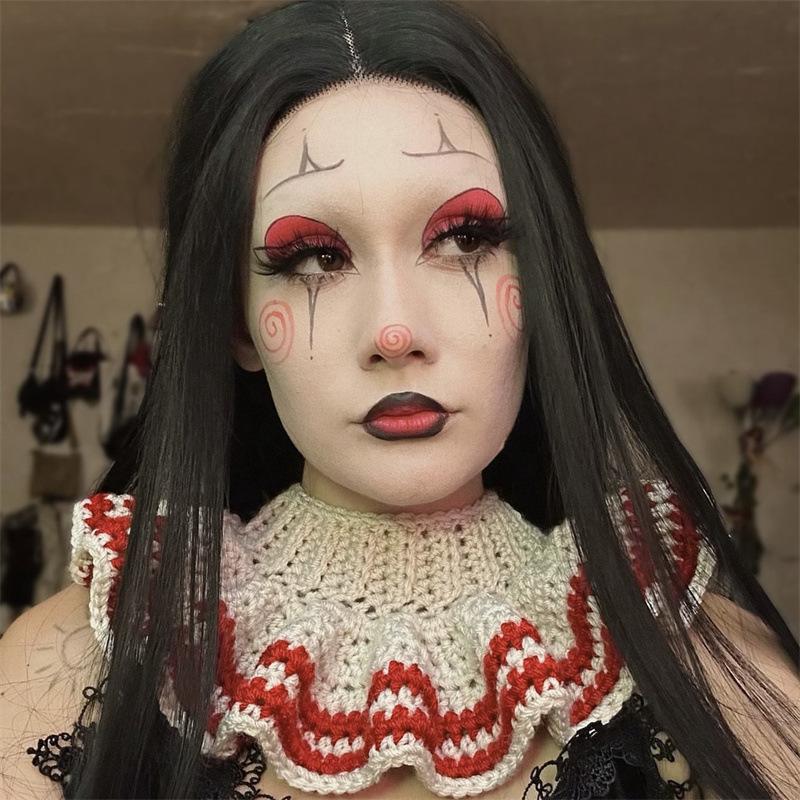 New Crocheted Horn Ski Mask with Unique Personality and Funny Balaclava