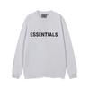 F101 Fear Of God Essentials Свободная футболка с принтом букв Свитшот с круглым вырезом - Унисекс Уличная одежда Пуловер