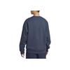 Nike Solo Swoosh Solid Color Round Neck Casual Fleece Sweatshirt Men Sweatshirt Lightning-Blue DX1362-437