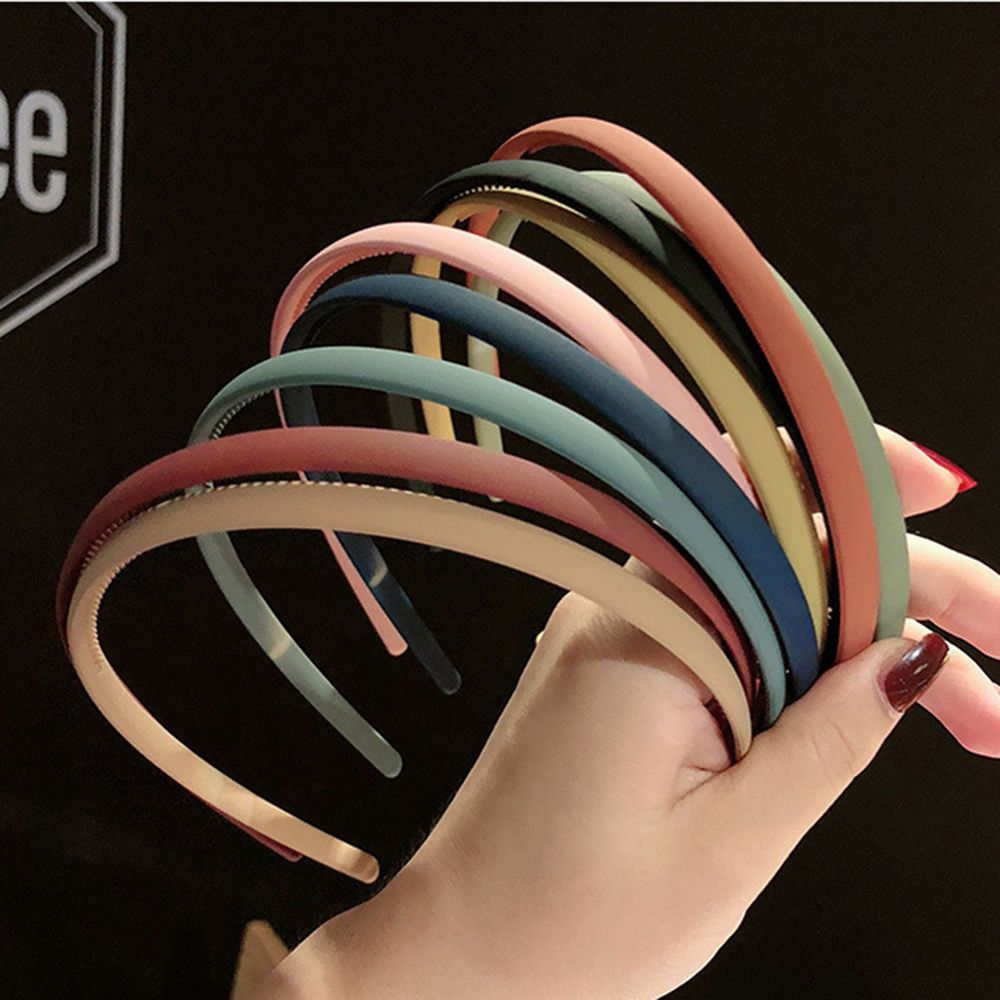 Fashion Hairband Women Plastic Solid Bezel Headband Hair Hoop Hair Bands