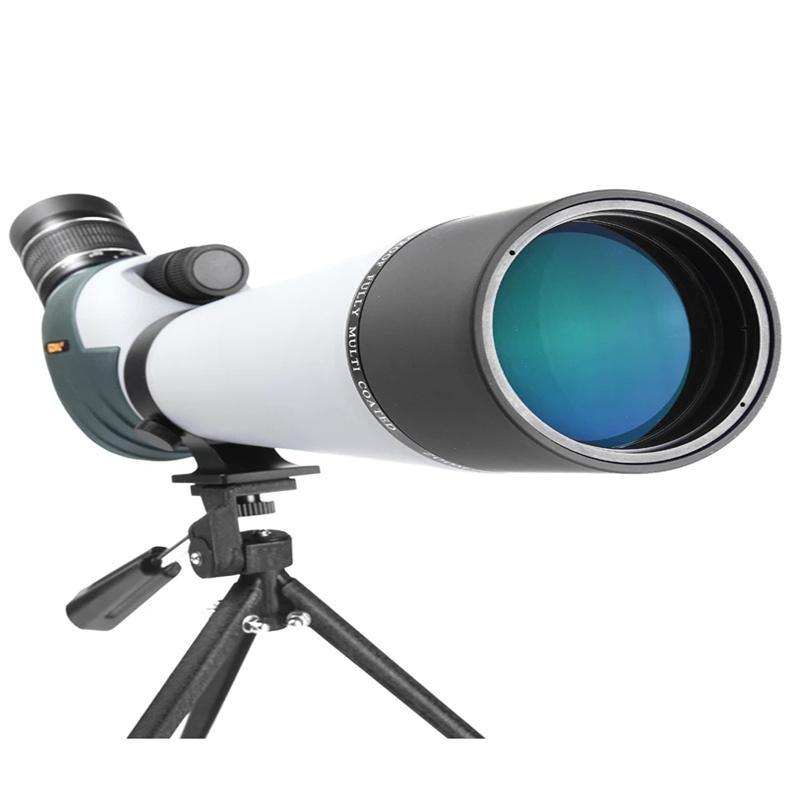20-60x80 Spotting Scope Zoom Dual Focus FMC Bak4 Waterproof Powerful Telescope Camping Equipment for Hunting BirdWatching