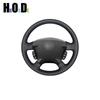 Car Steering Wheel Cover For Honda CR-V CRV 2002 2003 2004 2005 2006 DIY Black PU Microfiber