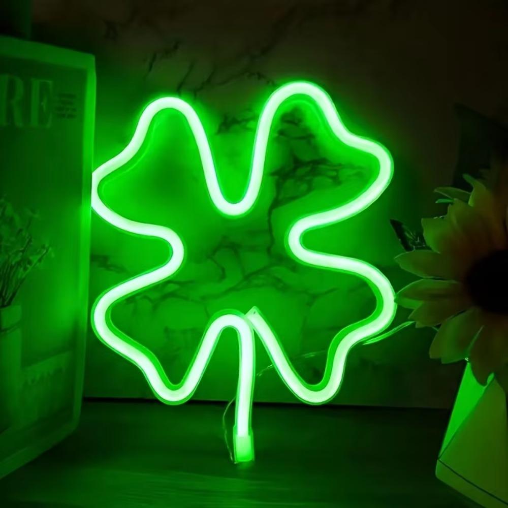 USB/battery Powered St. Patrick's Day Neon Light Green Party Decoration  Bar