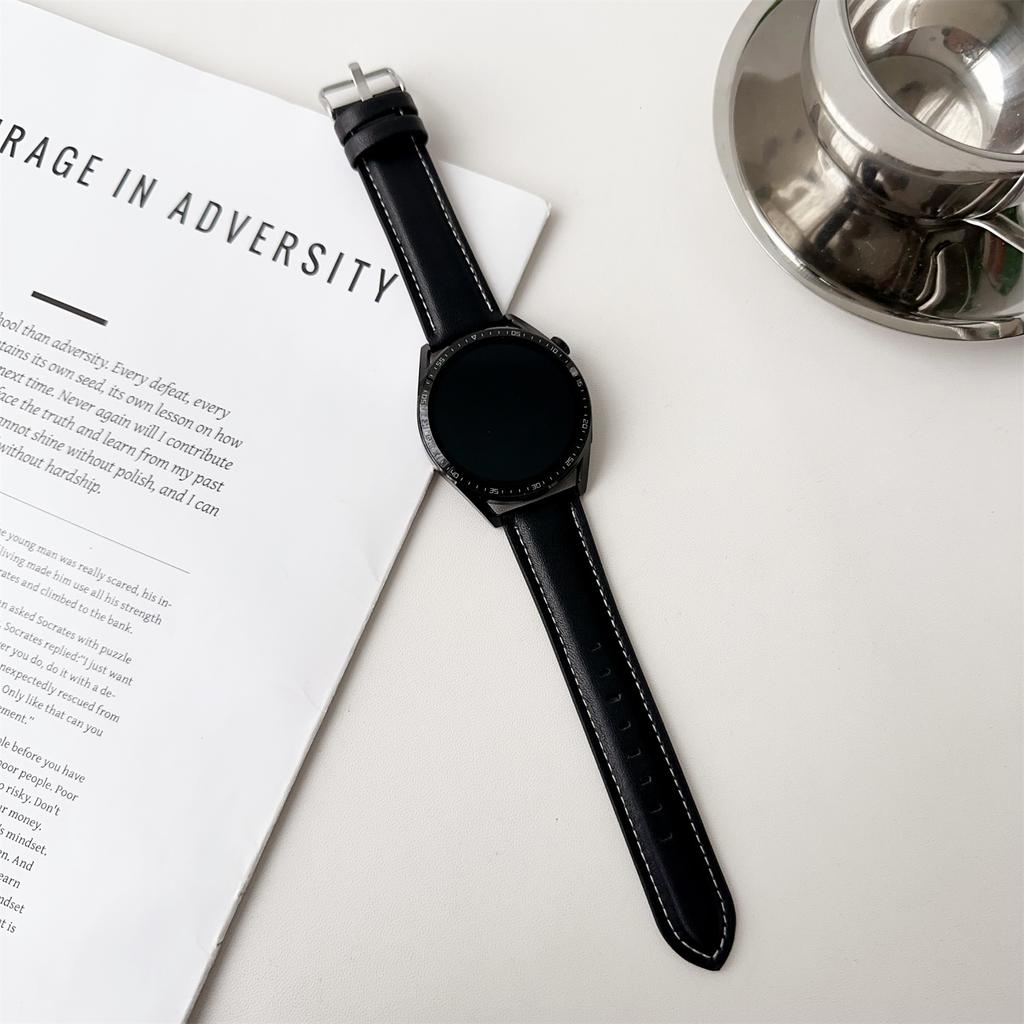 Для Huawei Watch GT 5 41 мм Ремешок для часов с текстурой Наппа 18 мм Регулируемый кожаный ремешок на запястье