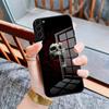 Чехол для телефона с узорами в стиле Хоррор 'Череп' для Samsung A25 A13 A33 5G A54 A36 A35 A56 A52 A14 Ударопрочная стеклянная крышка
