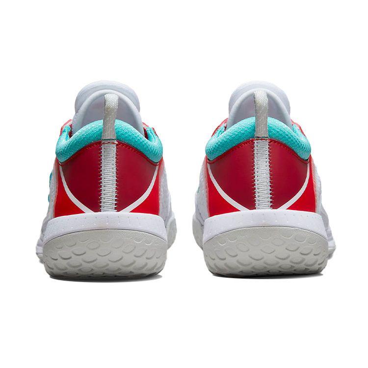 Nike Court Zoom NXT White Habanero Red Teal Women Sneakers Light-Silver Washed-Teal DH0222-136