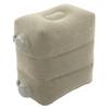 Inflatable Foot Rest Promote Blood Circulation Relieve Fatigue PVC Flocking Inflatable Footrest Cushion for Travel Dark