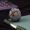 Миниатюрная фигурка совы-хранителя Yousheng, украшение из смолы, сова-счастливчик, настольная статуэтка мудрого наблюдателя, пухлая сова с большими глазами, подарок для любителей птиц