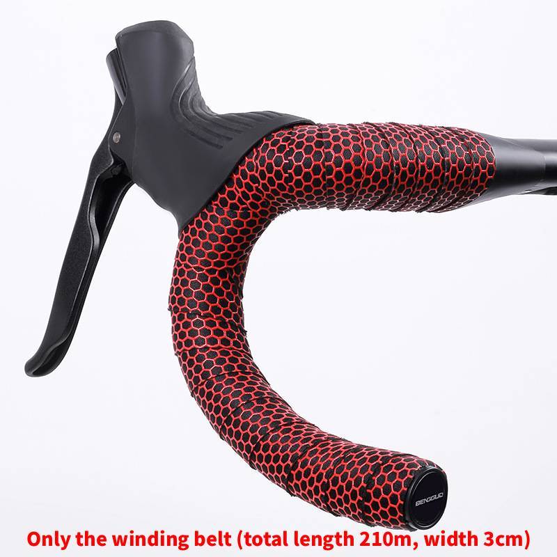 Bicycle Handlebar Wrap With Honeycomb Pattern Breathable Nonslip Pu Eva For Cycling Enthusiasts