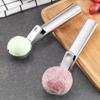 Stainless Steel Spring Loaded Ice Cream Scoop Professional Gelato Scoop Melon Baller Cookie Scoop Ice Cream Server Anti-Drip Ice Cream Tool
