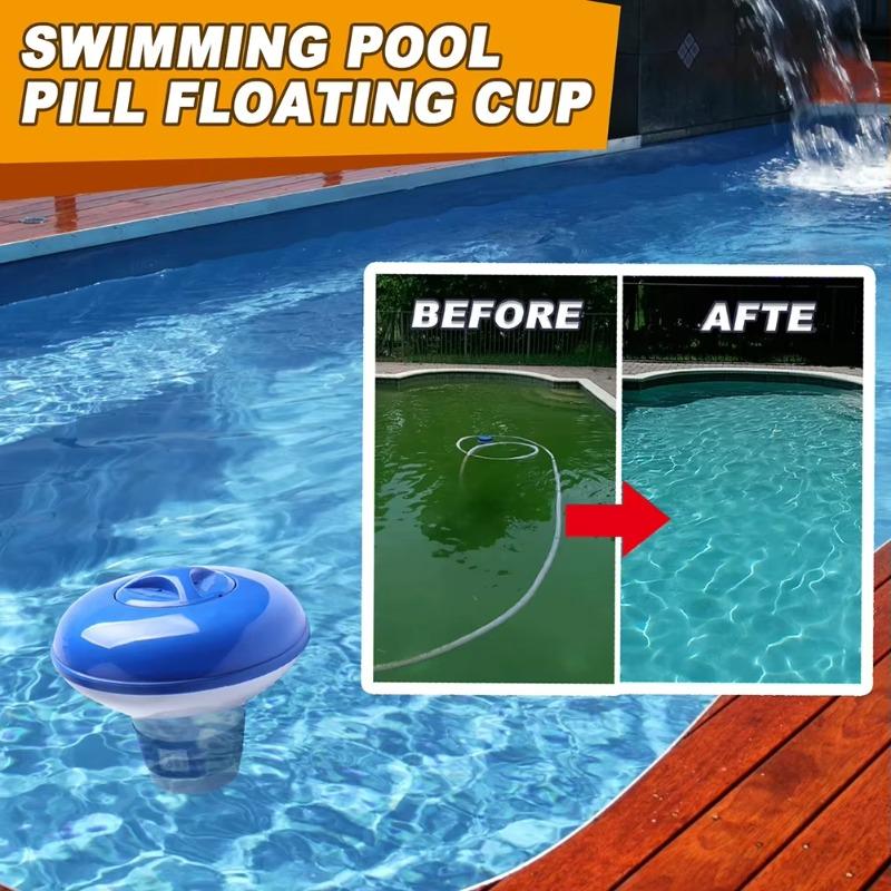 Floating Swimming Pool Chlorine Tablet Automatic Dispenser Outdoor Pool Cleaning