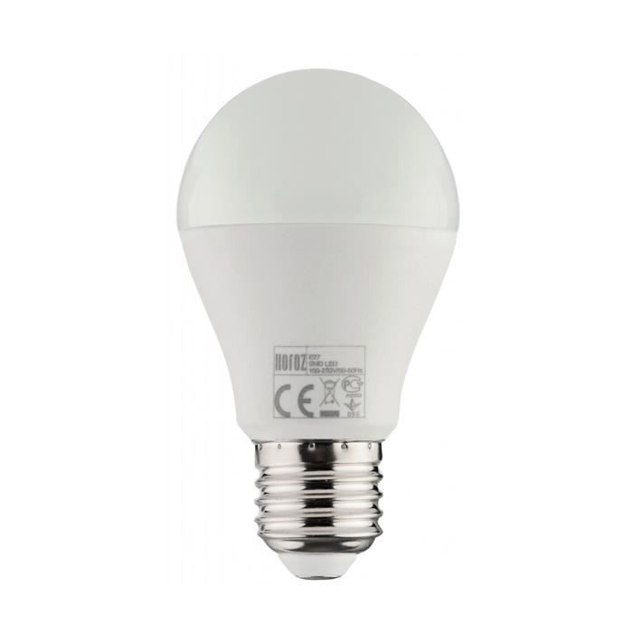 Ampoule - LED - Globe - 10W - E27 - 6000K - Économie d'énergie 85%