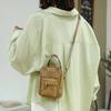 Fashion Colored Canvas Shoulder Bags Women's 2023 New Small Square Crossbody Bags Nylon Cloth Handheld Phone Organizer Bag