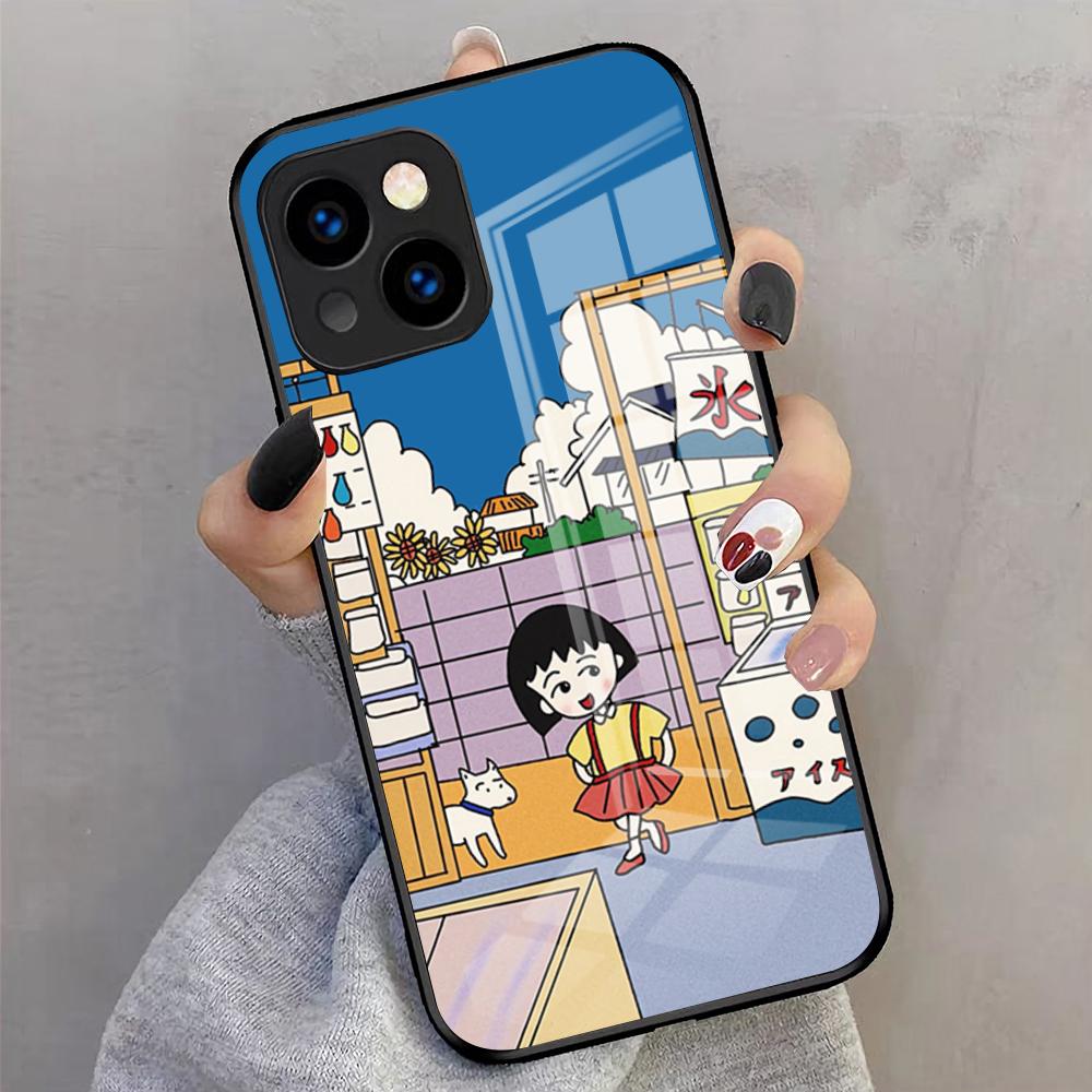 Чехол для телефона Аниме Марко-тян Для IPhone 17 Pro Max 16 15 14 Pro Max 13 11 X Xs Xr 8 7Plus Стеклянная крышка