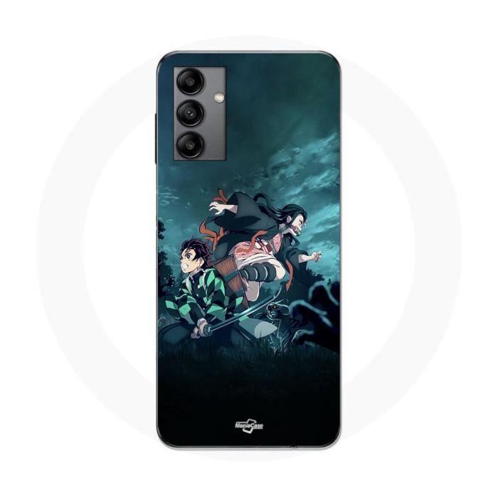 Coque - Maniacase - Galaxy A04s - Noir - Souple - Demon Slayer