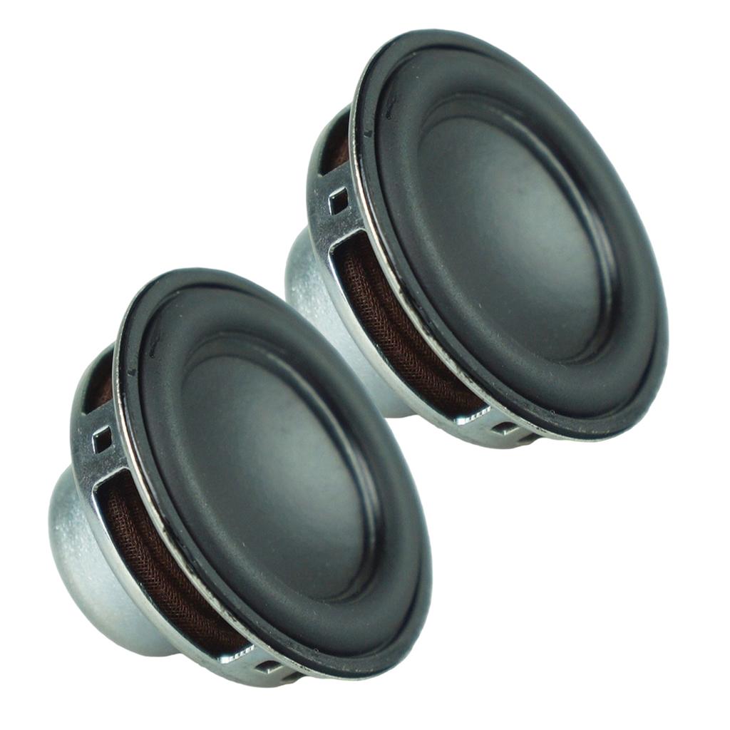 2Pcs 45mm 4Ohm 8W Portable Speakers 1.7inch 16 Cores Small Full Ranges Rubber Side Inner Magnetic Speaker Replacement