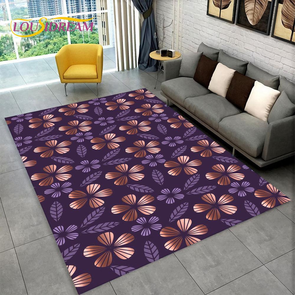 3D Nordic Luxury Flower Floral Area Rug Large, ковер для дома, гостиной, спальни, дивана, коврика для двери, декора, детские нескользящие коврики
