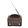 Retro Vintage Radio Portable AM FM SW Radio Bluetooth 5.4 1200mAh Battery with Antenna Type C AUX USB Port