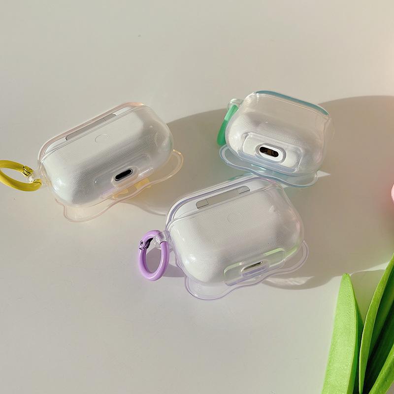 Чехол для наушников с 3D бантом и волной для AirPods 1, 2, 3, защитный чехол