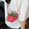 Модная сумка через плечо с клубникой, новый стиль, изысканная фруктовая сумка на плечо, мини, универсальная, для помады, персонализированная женская сумка