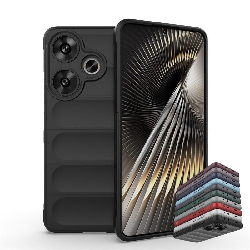 Для Xiaomi Poco F6 Чехол Xiaomi Poco F6 Чехол Оригинальный Силиконовый Бампер Ударопрочный Защитный Чехол Для Телефона TPU Для Xiaomi Poco F6