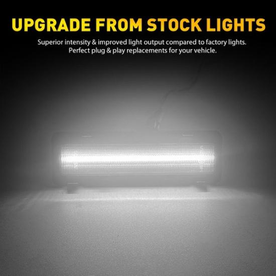 For 82-92 Camaro Chevy Pontiac Firebird LED Smoked White Front Side Marker Light