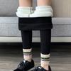Winter Girls Leggings Plus Velvet Thick Children Warm Trousers Casual Thread Pencil Pants Elastic Waist Large Size 2-17 Years
