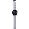 ERBORD Universal Silicone Strap 22mm, Dual Color, Gray / Black / Black Buckle
